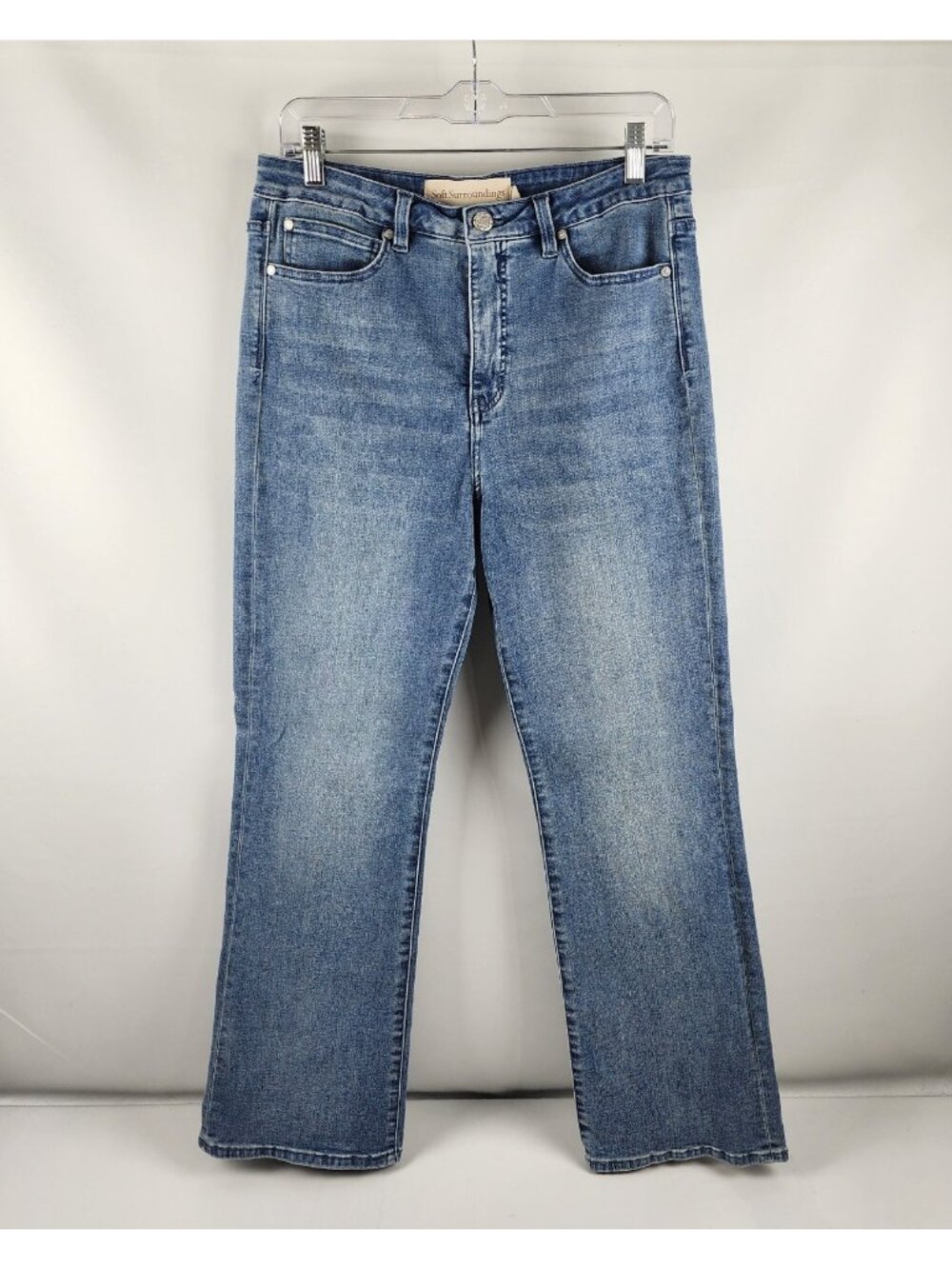 Soft Surroundings Jeans Womens 12 Blue The Ultimate Bootcut Denim (30x30)